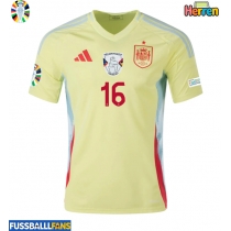 Spanien Rodri Hernandez #16 Auswärtstrikot EM 2024 Kurzarm